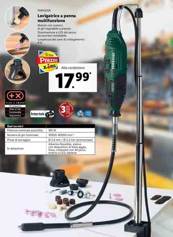 Lidl Parkside Levigatrice a penna multifunzione offerta