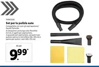 Lidl Parkside Set per la pulizia auto offerta