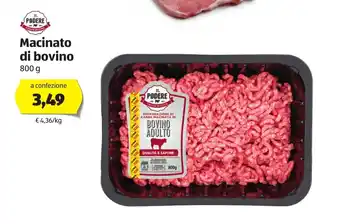 ALDI IL Podere Macinato di bovino 800g offerta