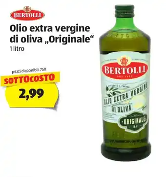 ALDI Bertolli Olio Extra Vergine Di Oliva, Originale 1 litro offerta