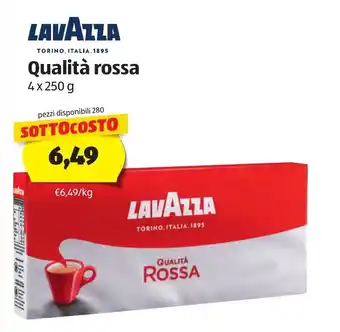 ALDI Lavazza Qualità rossa 4 x 250g offerta