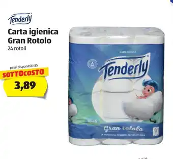 ALDI Tenderly Gran Rotolo Carta igienica 24 rotoli offerta