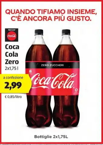 ALDI Coca Cola Zero 2x1,75L offerta