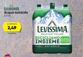 ALDI Levissima Acqua naturale 6 x 1,5L offerta