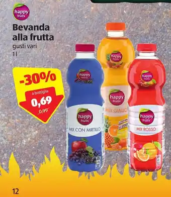 ALDI Happy Fruits Bevanda alla frutta 1L offerta
