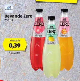 ALDI San Benedetto Bevande Zero 750ml offerta