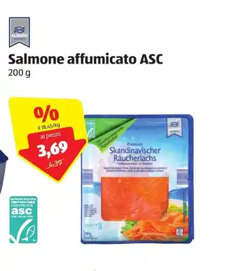 ALDI Almare Salmone affumicato ASC 200g offerta