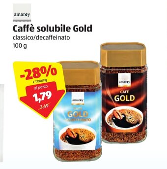 ALDI Amaroy Caffè solubile Gold 100g offerta