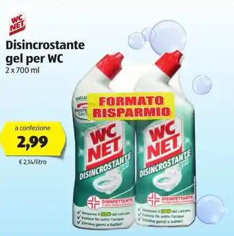 ALDI Wc Net Disincrostante gel per WC 2 x 700ml offerta