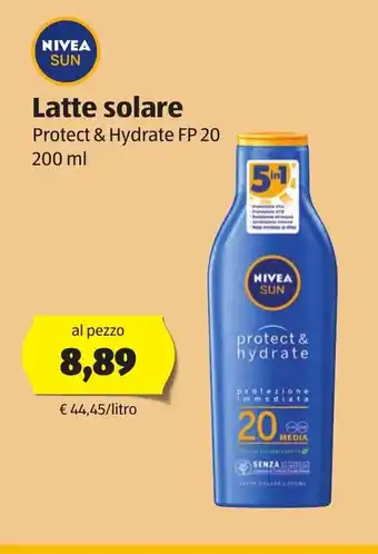 ALDI Nivea Sun Latte solare 200ml offerta