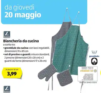 ALDI My Living Style Biancheria da cucina offerta