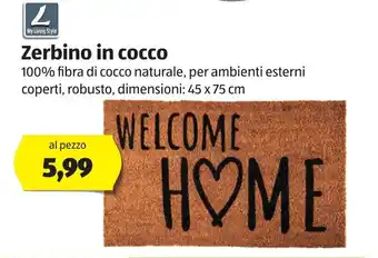ALDI My Living Style Zerbino in cocco 45 x 74cm offerta