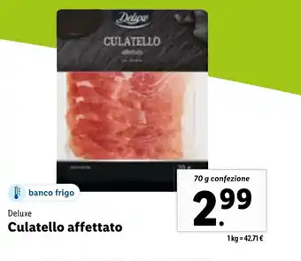 Lidl Deluxe Culatello affettato 70g offerta