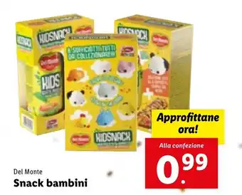 Lidl Del Monte Snack bambini offerta