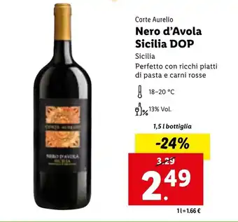 Corte Aurelio Nero d'Avola Sicilia DOP 1,5l