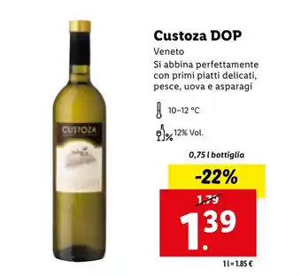 Lidl Custoza DOP 0,75l offerta