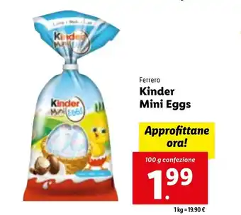Lidl Ferrero Kinder Mini Eggs 100g offerta