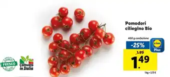Lidl Pomodori ciliegino Bio 400g offerta