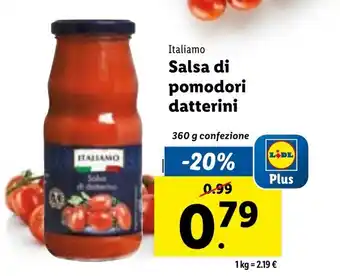 Lidl Italiamo Salsa di pomodoro datterini 360g offerta