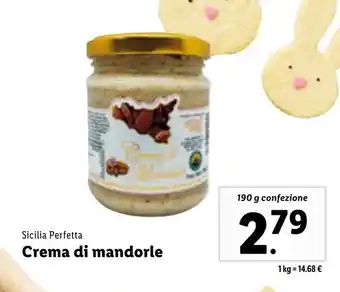 Lidl Sicilia Perfetta Crema di mandorle 190g offerta