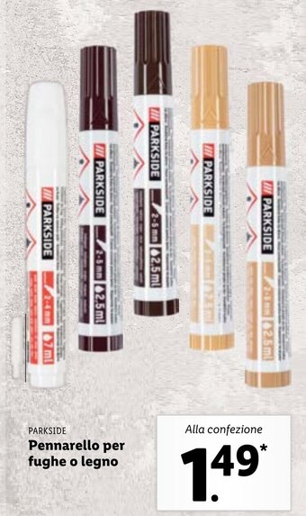 Lidl Parkside Pennarello per fughe o legno offerta