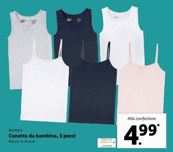 Lidl Pepperts Canotta da bambina, 3 pezzi offerta