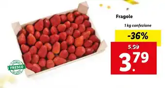 Lidl Fragole 1kg offerta