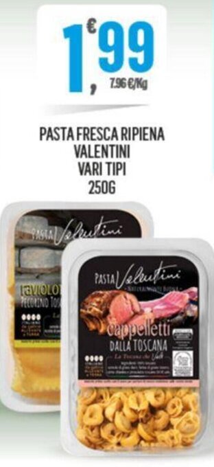 Despar Pasta Fresca Ripiena Valentini Vari Tipi 250G offerta