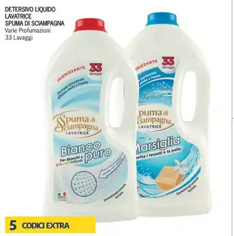 Iper Tosano Detersivo Liquido Lavatrice Spuma DI Sciampagna offerta