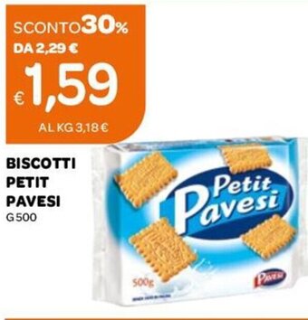 Ekom Petit Pavesi Biscotti G 500 offerta