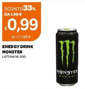 Ekom Monster Energy Drink Lattina ML 500 offerta