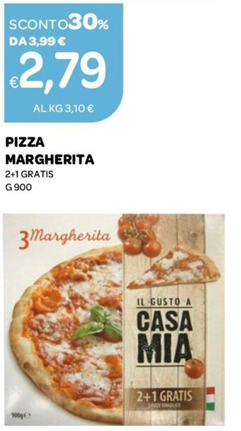 Ekom Pizza Margherita 2+1 Gratis G 900 offerta