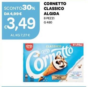 Ekom Cornetto Classico Algida 8 Pezzi G 480 offerta