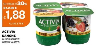 Ekom Activia Danone Gusti Assortiti G 125X4 offerta