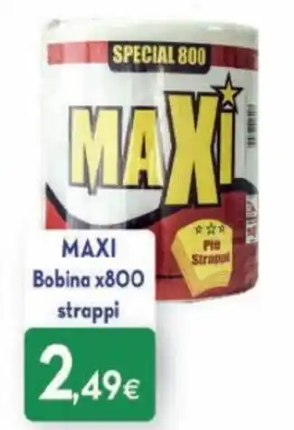 Proshop Maxi Bobina x800 strappi offerta
