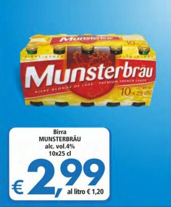 Alter Discount Munsterbräu Birra 10x25 cl offerta