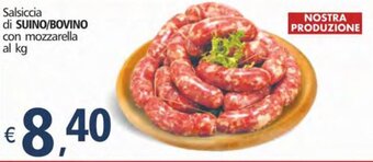 Alter Discount Salsiccia di Suino/Bovino con mozzarella offerta