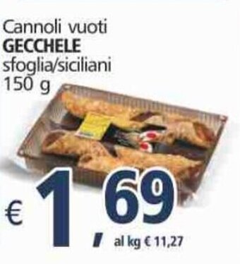 Gecchele Cannoli vuoti sfoglia/siciliani 150g