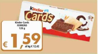 Alter Discount Ferrero Kinder Cards 128 g offerta