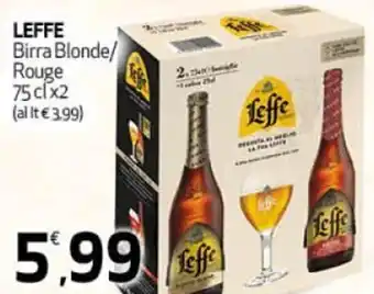Ipercoop Leffe Birra Blonde/Rouge 75 clx2 offerta
