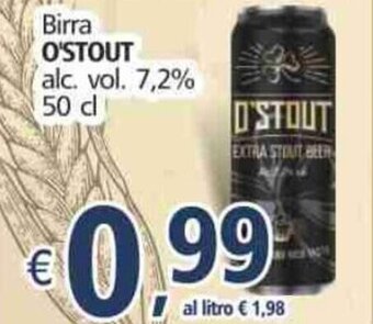 Alter Discount O'stout Birra 50 cl offerta