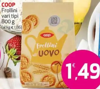Coop Frollini vari tipi 800g