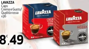 Ipercoop Lavazza Caps Crema e Gusto/Qualità rossa x36 offerta