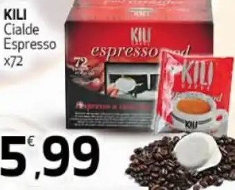 Ipercoop Kili Cialde Espresso x72 offerta