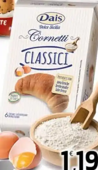 Dais Cornetti vari tipi x6 260 g