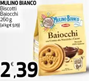 Ipercoop Mulino Bianco Biscotti Baiocchi 260g offerta