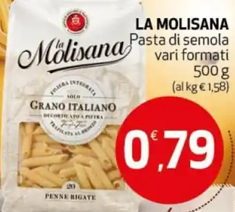 Ipercoop La Molisana Pasta di semola vari formati 500 g offerta