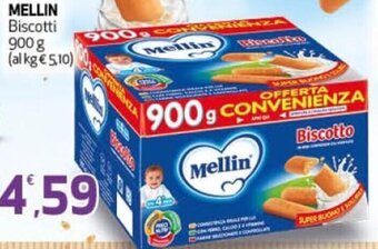Ipercoop Mellin Biscotti 900 g offerta