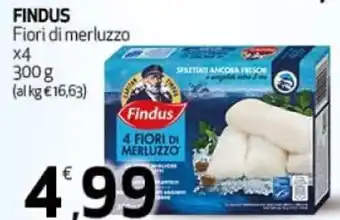 Ipercoop Findus Fiori di merluzzo x4 300 g offerta