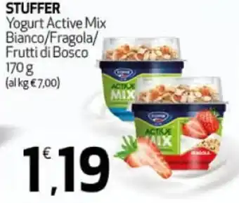 Stuffer Yogurt Active Mix Bianco/Fragola/Frutti di Bosco 170 g